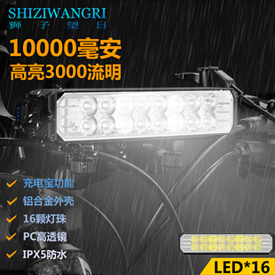狮子望日自行车前灯3000流明高亮自行车骑行灯山地车公路车车灯