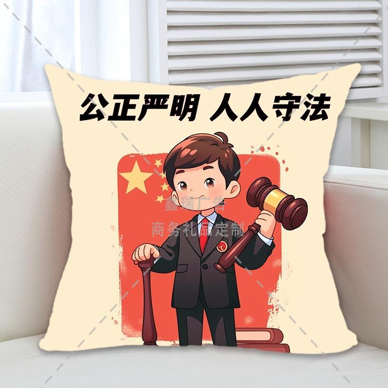 律师事务所法院检察院12.4宪法日普法宣传抱枕宪法活动送靠枕定做