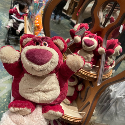 日本 Disney迪士尼 香味草莓熊 fluffy系列可爱毛绒玩具 公仔手偶