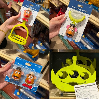 Disney迪士尼 玩具总动员 土豆夫妇 削皮刀 三眼仔 叠叠乐 周边