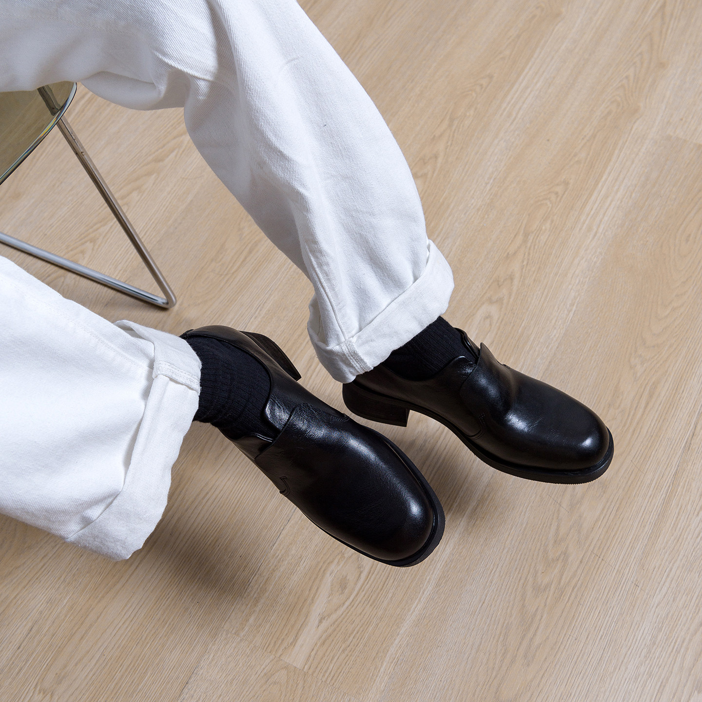 2026新款里外全牛皮5cm增高一脚蹬乐福鞋男款黑色高级感休闲皮鞋,流行男鞋,乐福鞋（豆豆鞋）,淘宝优惠券,粉丝福利购,淘宝优惠卷