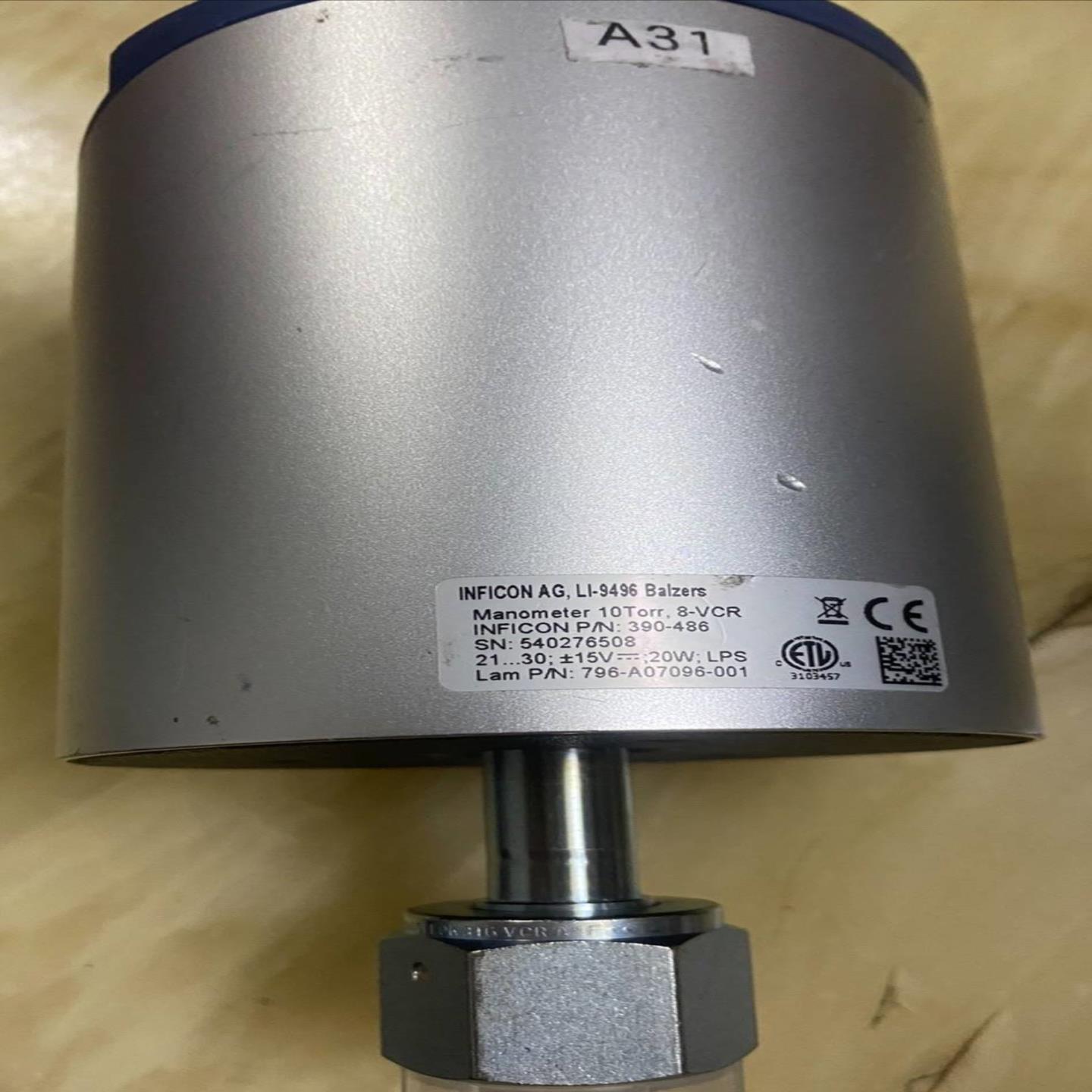 配件INFICON AGAINLI-9496 Balzers CDG 10Torr8-VCR 真议价