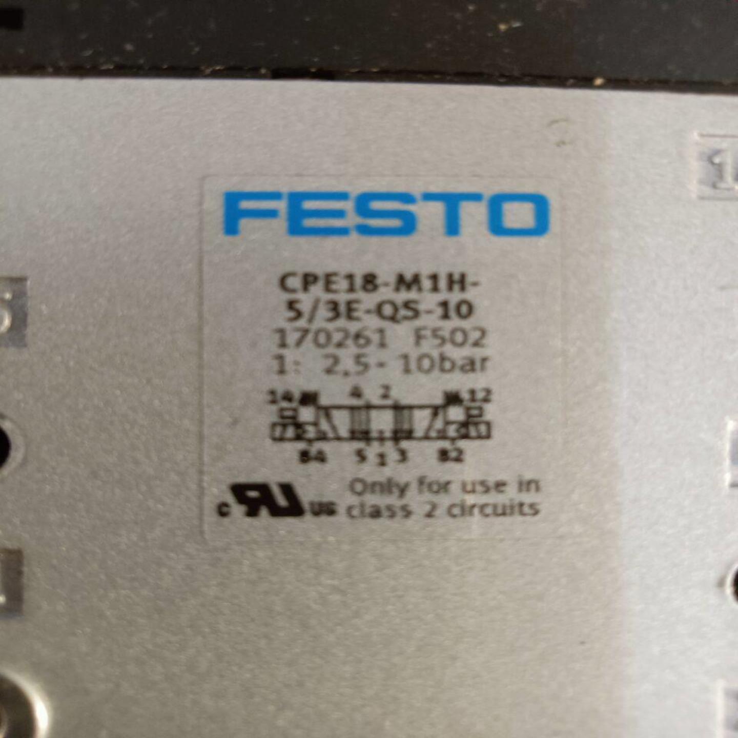 配件FESTO CPE18-M1H-53E-QS-10 170261 CPE24-M1H-3OLS-3议价