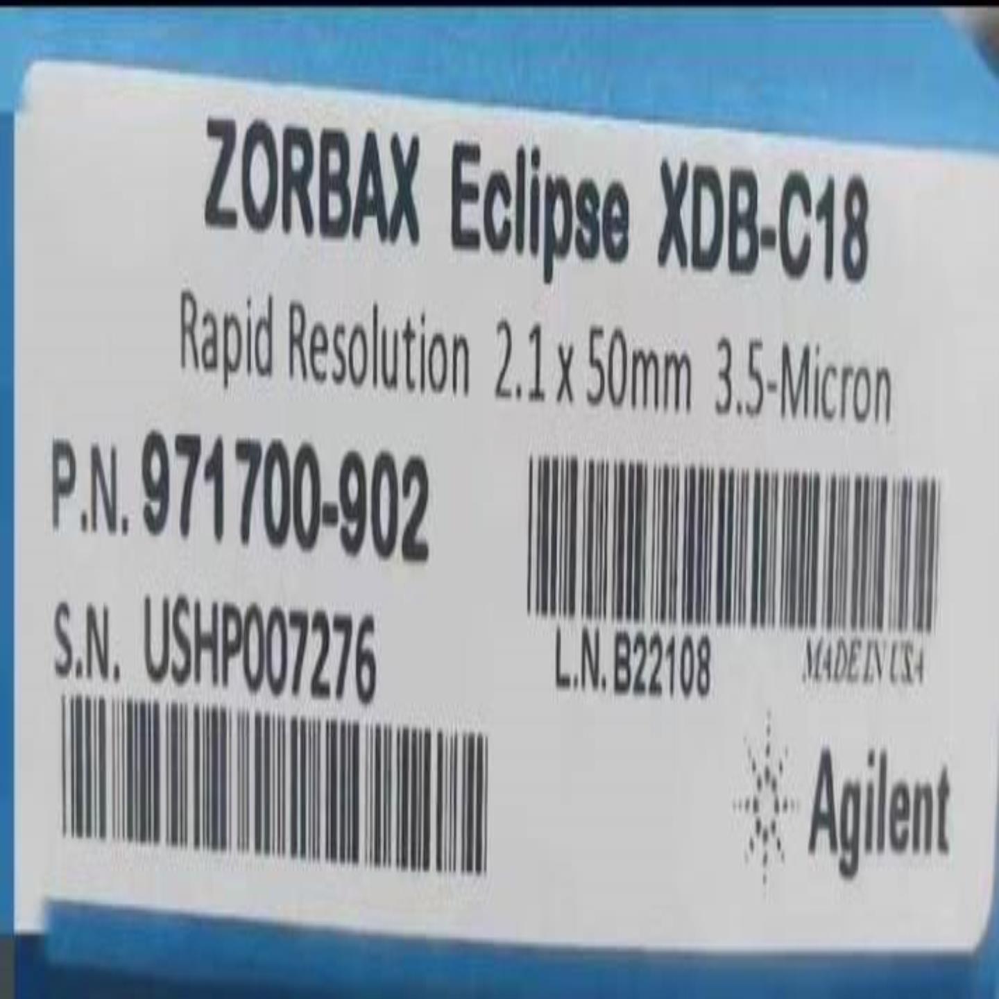 配件安捷伦色谱柱971700-902 ZORBAX Eclipse XDB-C18      G议价