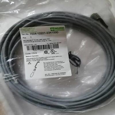 配件MURR穆尔7000-12221-2341000拖链电缆10米4孔原装德议价