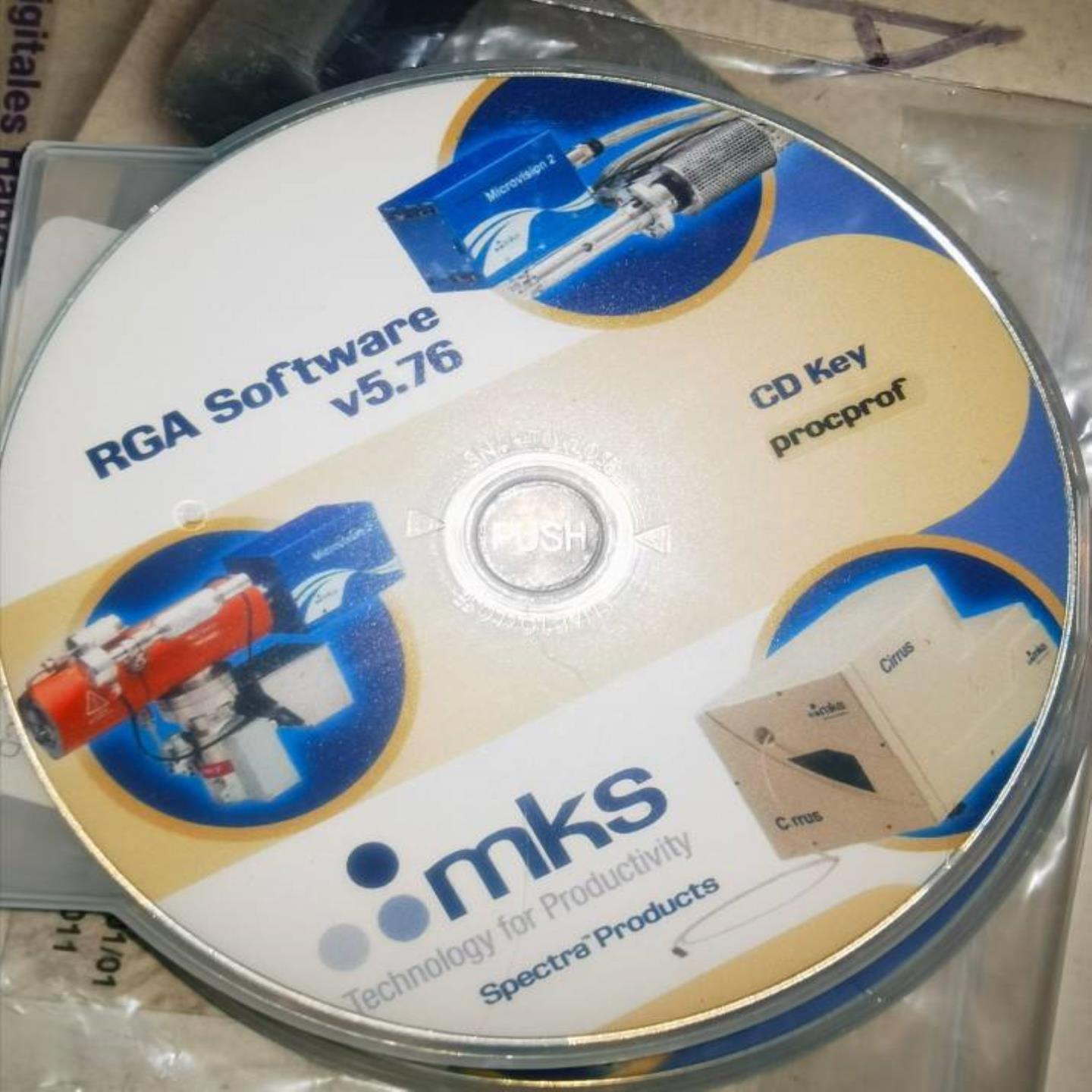 配件MKS残气RGA最新软件v571 & v578安装cdkey及manuals议价议价