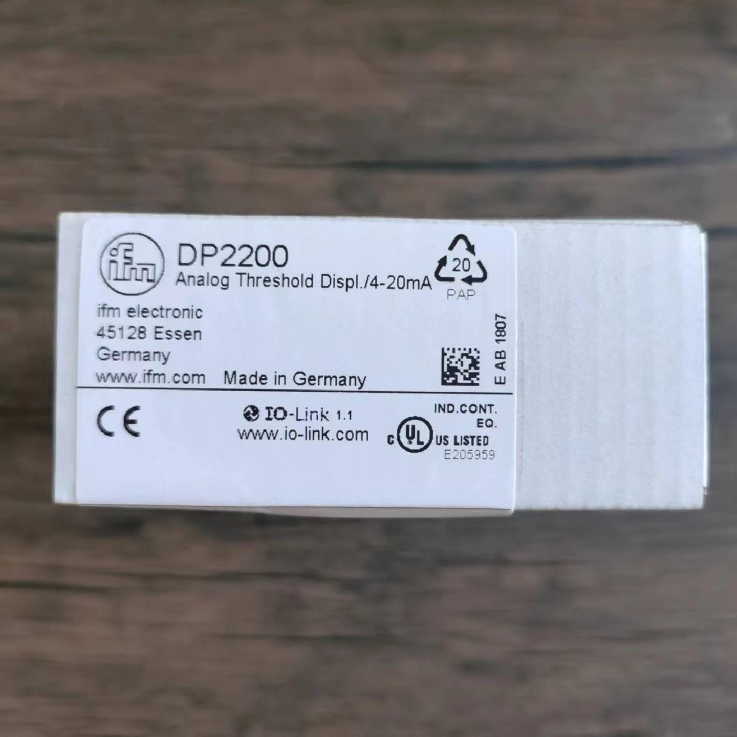配件全新原装 IFM易福门 DP2200 传感器 现货销售议价