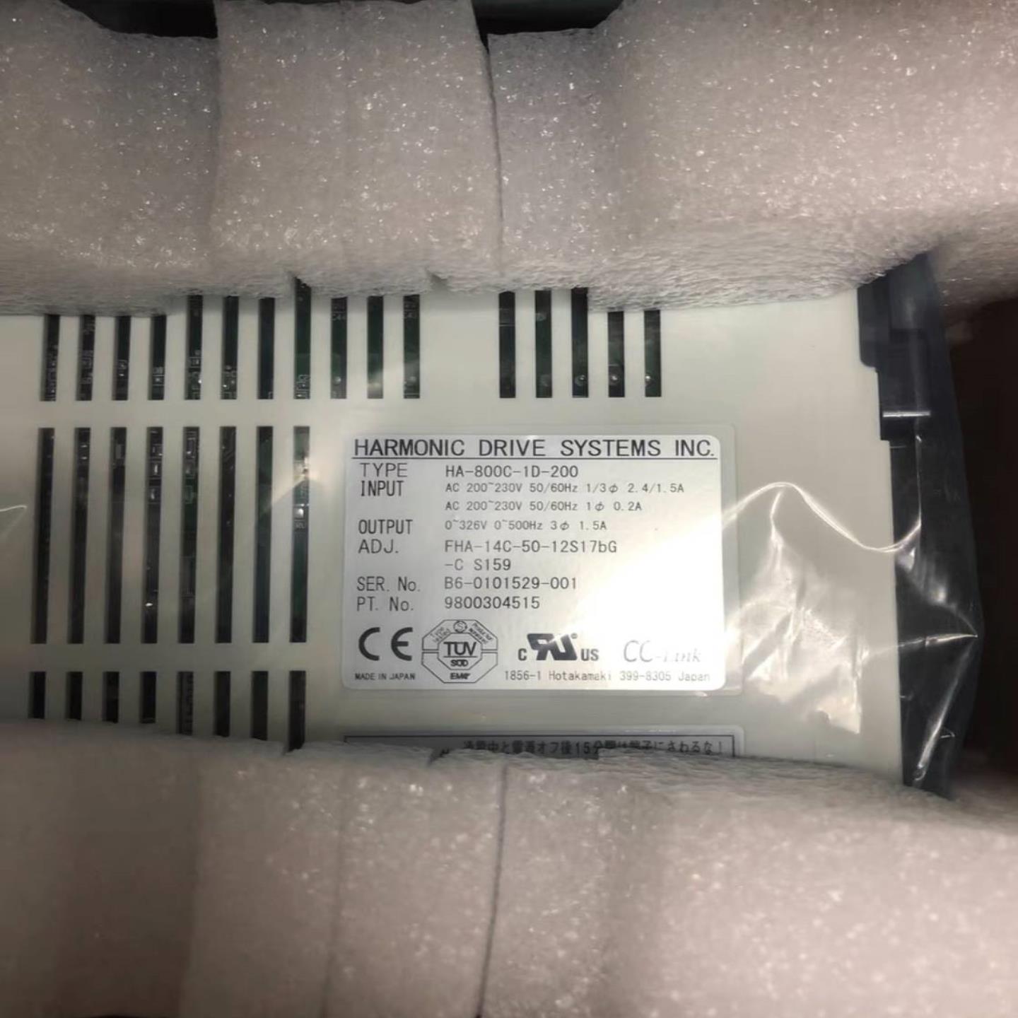 配件哈默纳科驱动器HA-800A-1D-200 马达FHA-14C-50-12S17议价