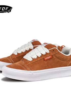 VFDF 美式经典翻毛皮日系低帮滑板鞋男女复古街头休闲面包鞋潮鞋