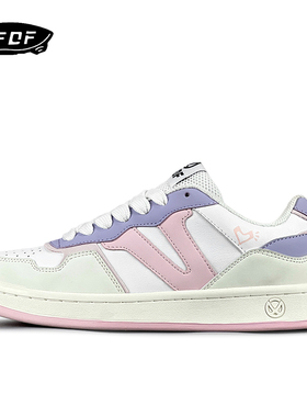 VFDF 鞋子女2024新款原创百搭拼色低帮板鞋ins潮鞋复古防滑休闲鞋