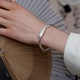 多宝鱼原创手工银手镯999纯银手镯男女儿童银饰足银镯子亲子款