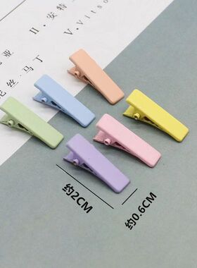 2cm马卡龙色迷你发夹边夹小号鸭嘴夹diy手工饰品发卡头饰材料配件