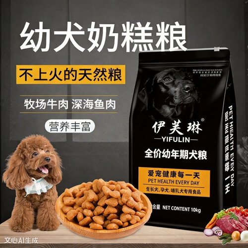 伊芙琳全价幼年期博美通用奶糕粮