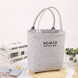 时尚个性手提包优质毛毡布手提袋创意购物礼品广告袋可定做加logo