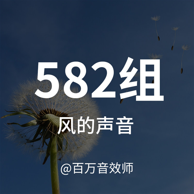 风声音效素材包微风阵风强风飓风风暴森林山川山谷房间中的风声音