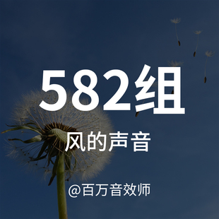风声音效素材包微风阵风强风飓风风暴森林山川山谷房间中的风声音