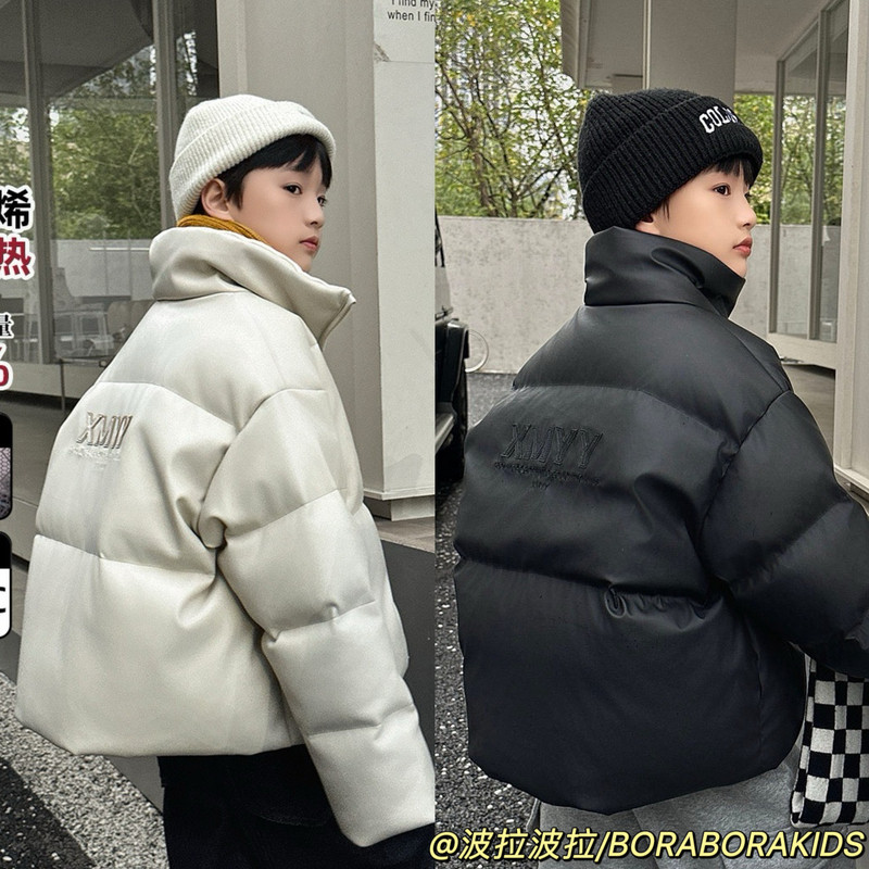 实体店儿童装冬装高充绒男童羽绒服三防PU皮90白鸭绒羽绒外套,童装/婴儿装/亲子装,羽绒服,淘宝优惠券,粉丝福利购,淘宝优惠卷