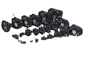 12V 70mm DC5v 24v 涡轮散热风扇鼓风机 7530 7.5CM厘米公分