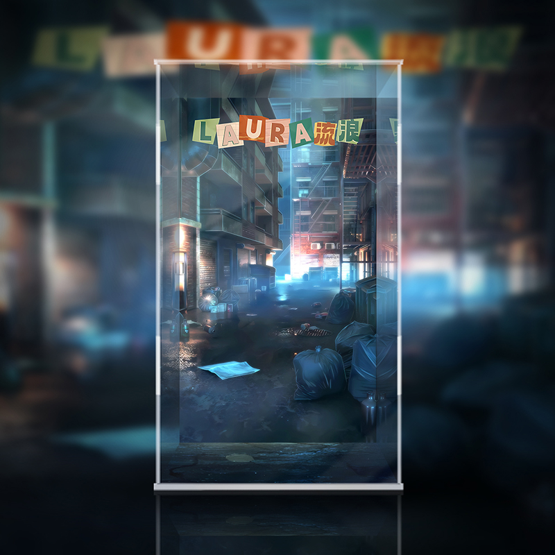TOYCITY LAURA劳拉 400% 流浪 潮玩手办展示盒