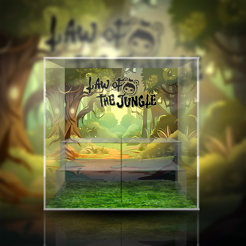 Dora丛林法则系列潮玩展示盒