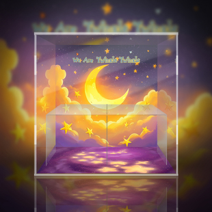 POPMART泡泡玛特 我们都是星星人 毛绒挂件 潮玩 盲盒专用展示盒