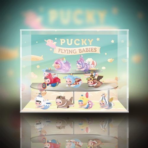 POPMART泡泡玛特PUCKY毕奇飞天精灵系列潮玩盲盒专用展示盒