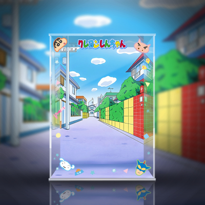 MEGA SPACE MOLLY 400% 蜡笔小新动感超人COS 潮玩公仔专用展示盒