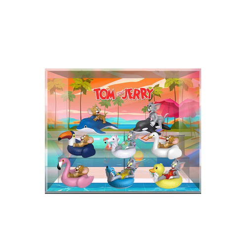 SoapStudio 猫和老鼠 泳池派对 潮玩盲盒防尘收纳亚克力展示盒