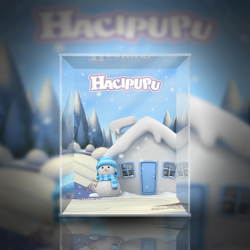 POPMART泡泡玛特 Hacipupu 企鹅 潮玩公仔收纳展示盒