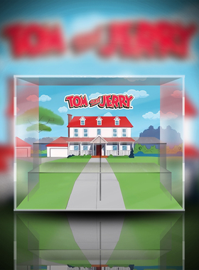 52TOYS 猫和老鼠 好朋友的一天系列 潮玩 盲盒专用展示盒