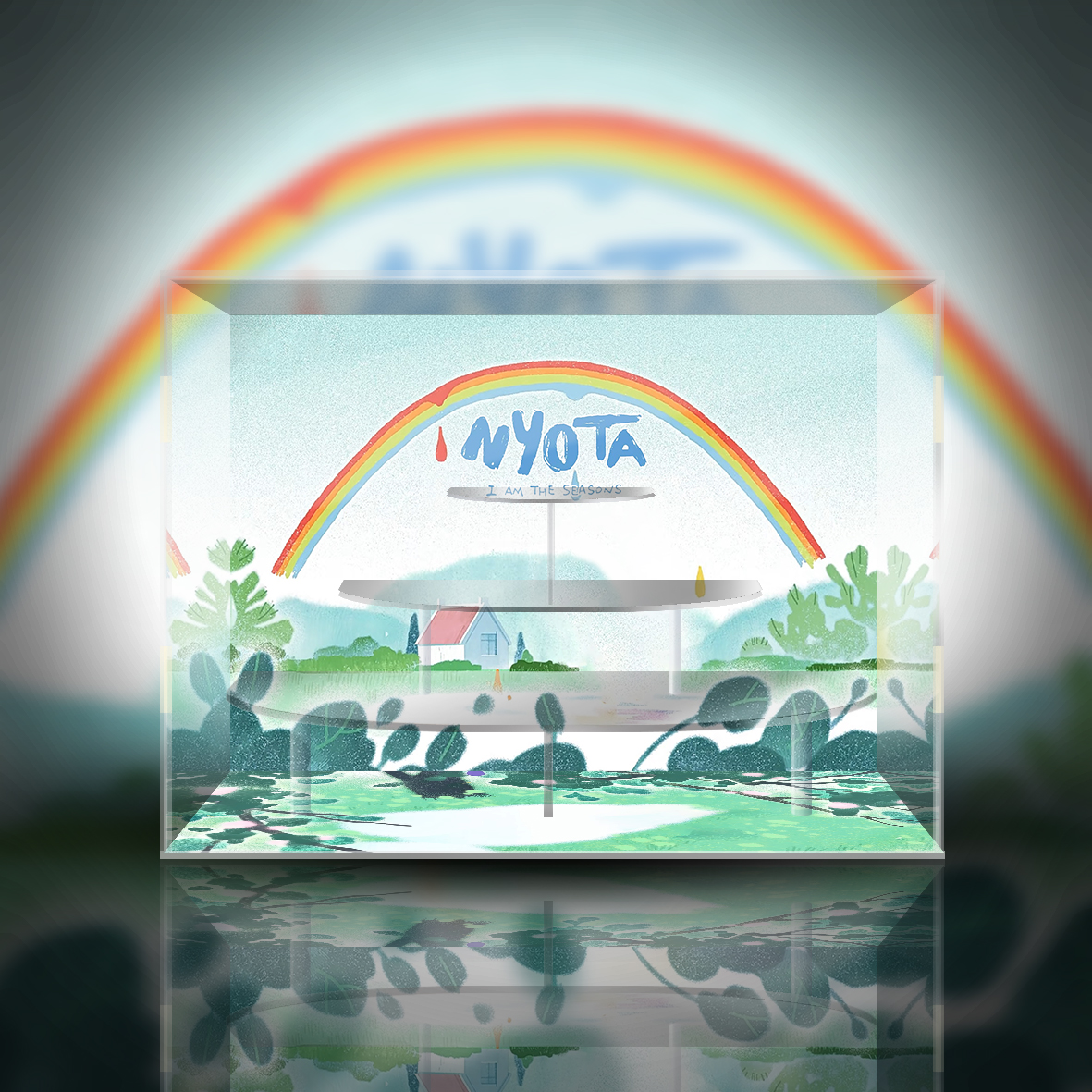 POPMART泡泡玛特 Nyota 四季时序系列 潮玩 盲盒专用展示盒