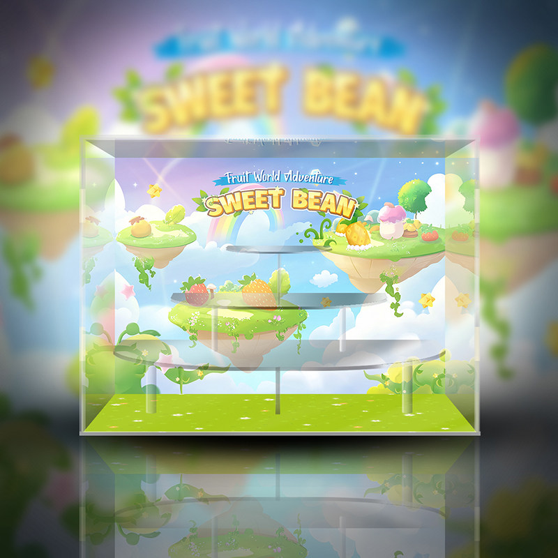 POPMART泡泡玛特 小甜豆 水果冒险岛系列 潮玩 盲盒专用展示盒