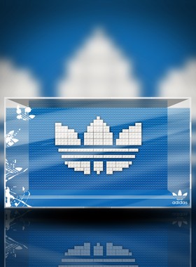 LEGO 乐高 10282阿迪达斯贝壳头 球鞋收纳盒防尘专用亚克力展示盒