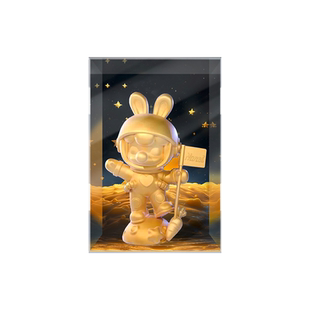 ROLIFE若来 囡茜Nanci 登月计划兔年限定手办 潮玩专用展示盒