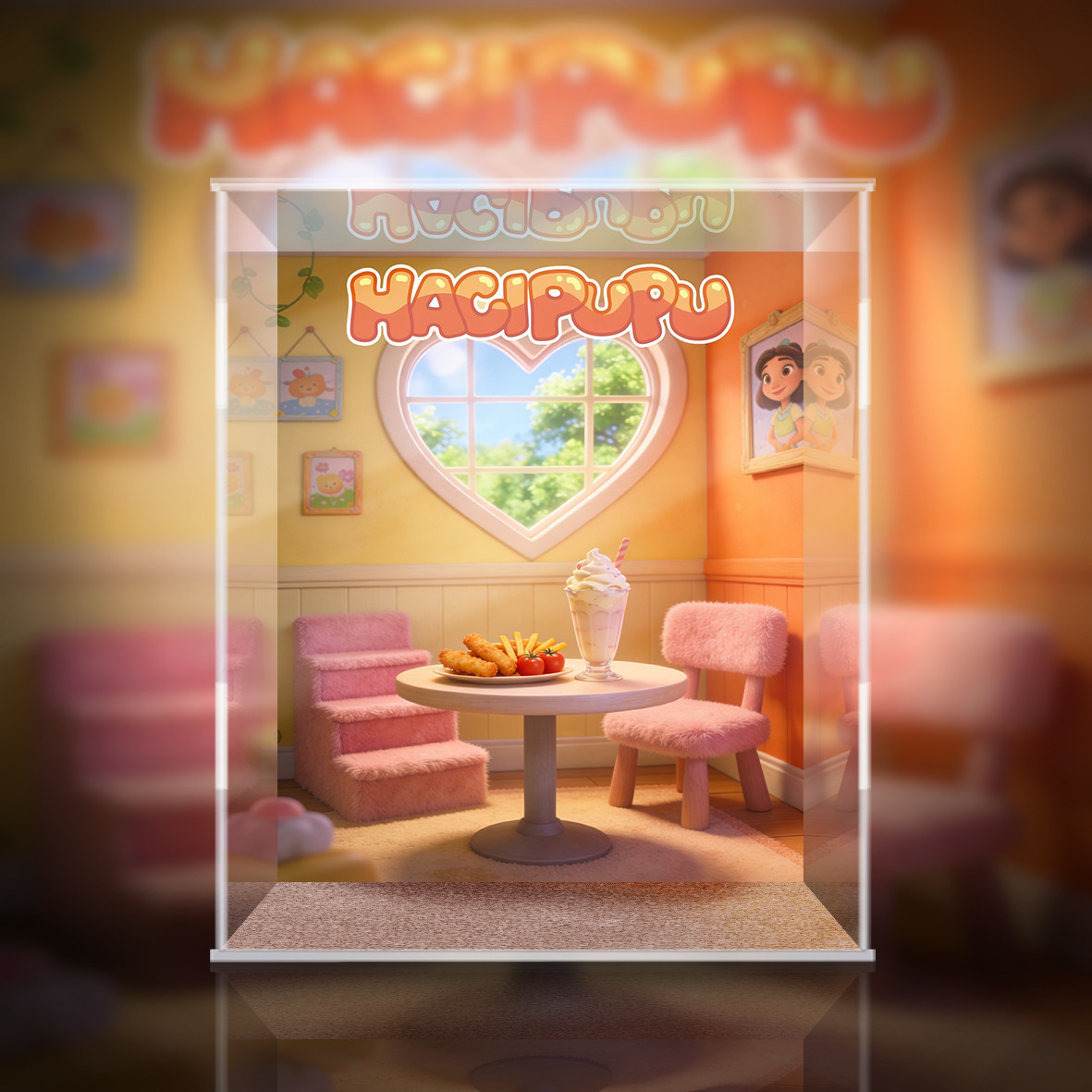 POPMART泡泡玛特 HACIPUPU 小馋包 单人 通用展示盒