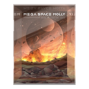 泡泡玛特MEGA400%MOLLY宇航员太妃糖西瓜蓝莓卷心菜南瓜展示盒