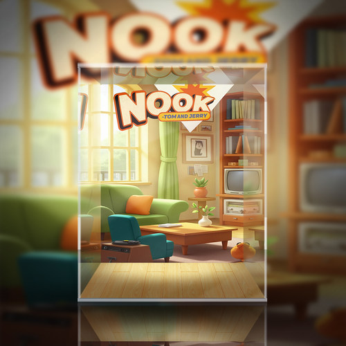 52TOYS NOOK 猫和老鼠 联名毛绒公仔吊卡杰瑞手办 潮玩展示盒