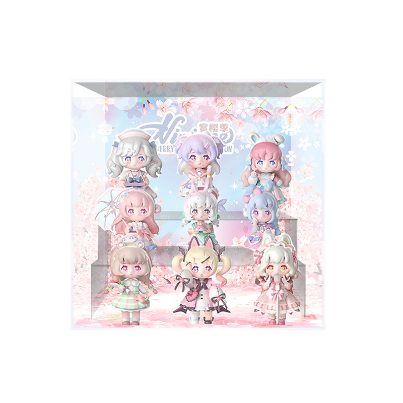 赏樱季赏樱少女潮玩手办展示盒