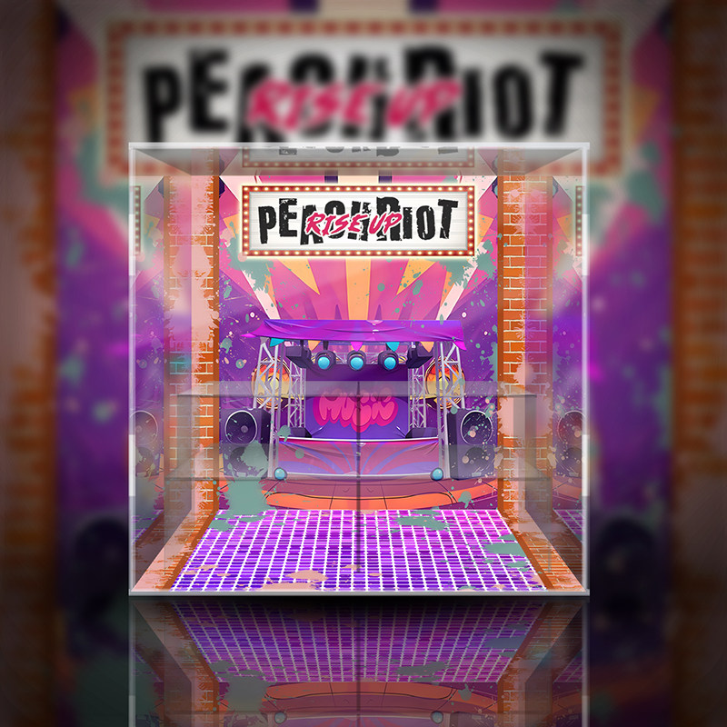 Peachriot成名在望潮玩展示盒