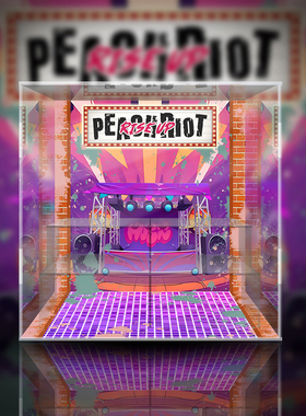 POPMART泡泡玛特 Peach riot叛桃成名在望系列 盲盒 潮玩展示盒