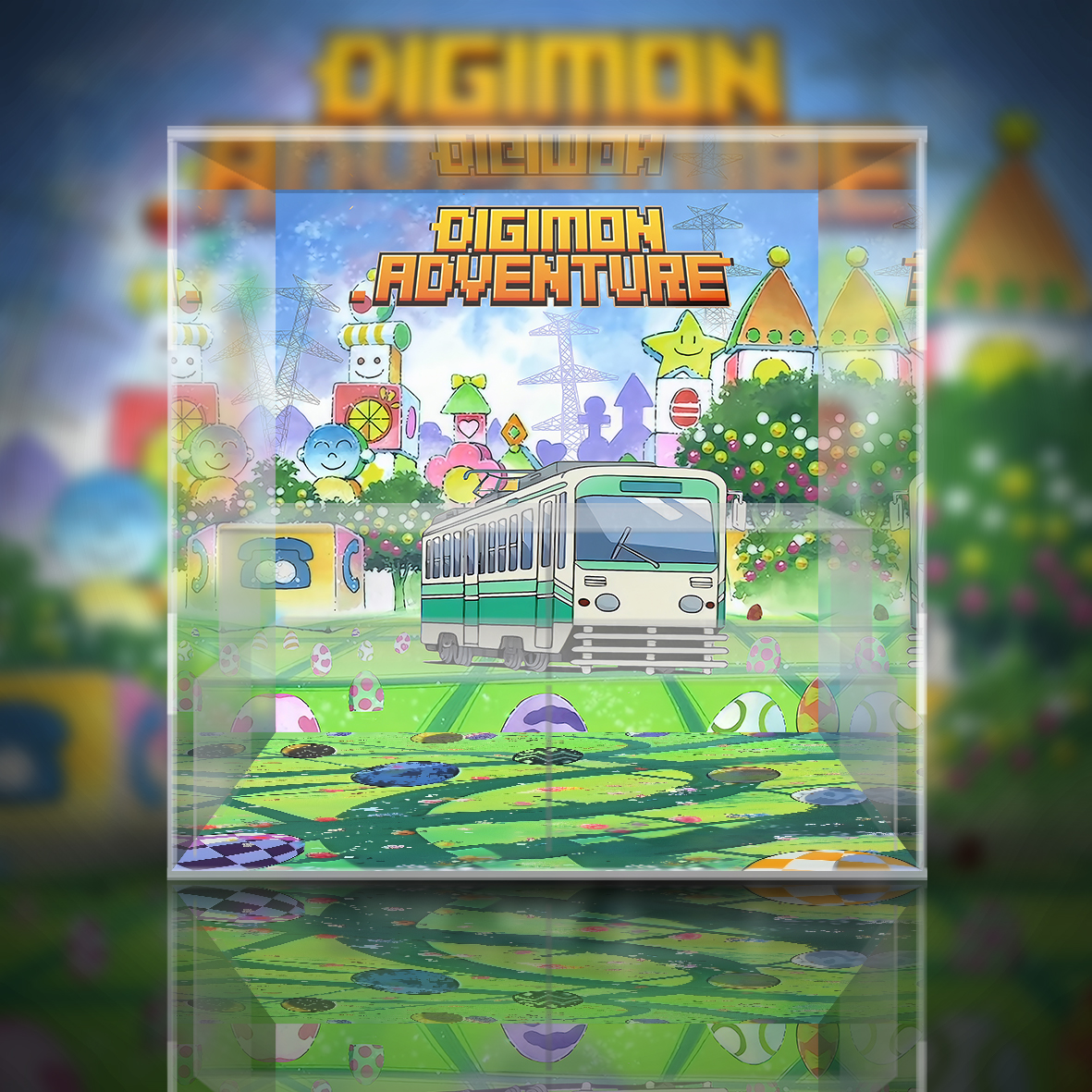 POPMART 泡泡玛特 数码暴龙 冰箱贴客订数码宝贝 潮玩展示盒