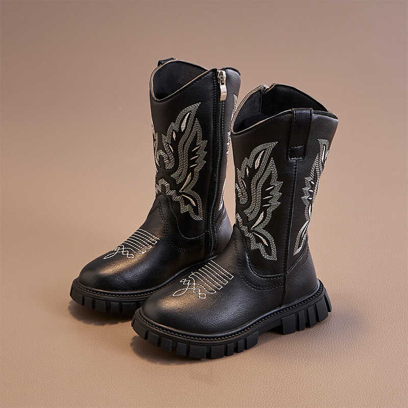 高筒靴加绒2025冬季公主马丁靴潮