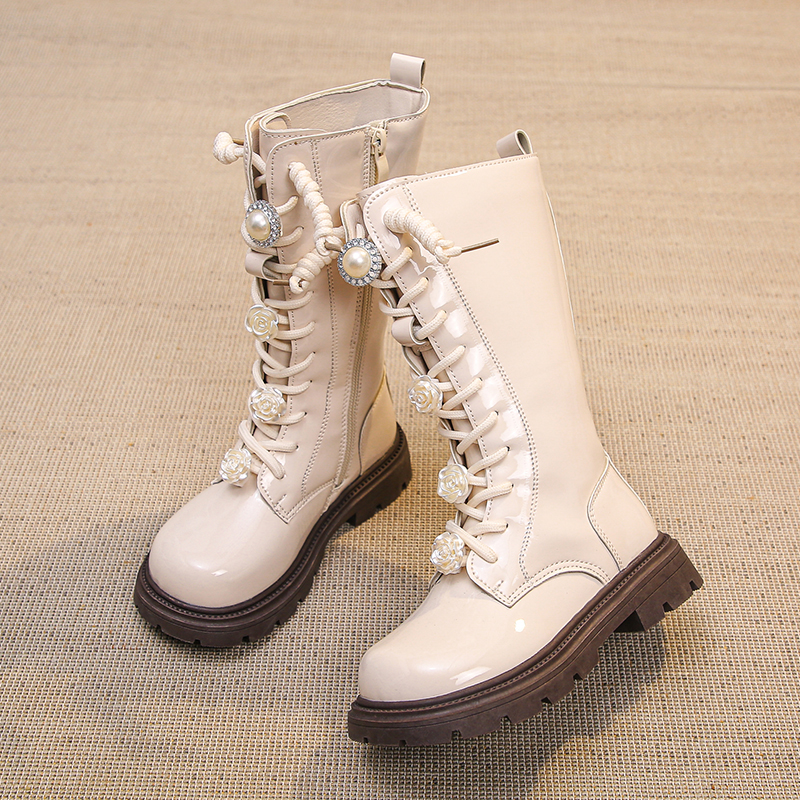 女童鞋子儿童长筒长靴子2025秋冬