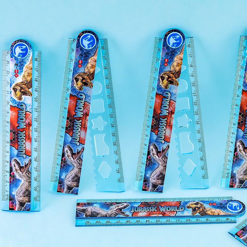 一正侏罗纪世界多功能折叠尺30CM