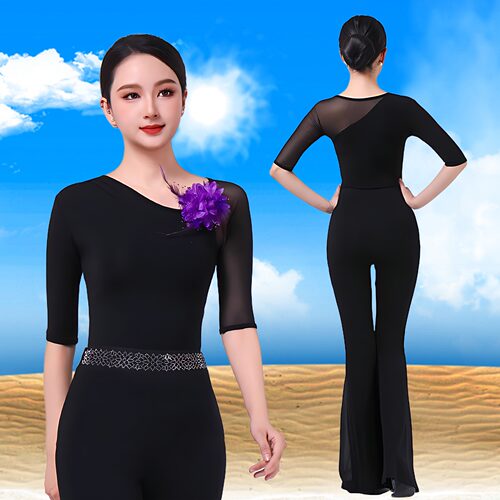 女高端礼仪走秀舞蹈形体服套装