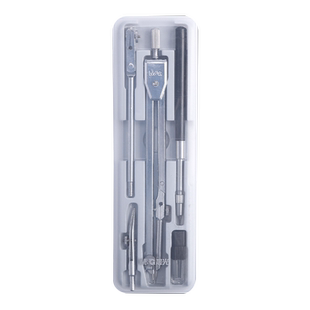 晨光圆规金属专业绘图设计不锈钢学生文具考试标准工程制图工具2b圆规套尺套装含鸭嘴笔2.0mm圆规专用替芯