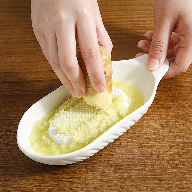 陶瓷研磨姜蒜泥器手动捣末汁器