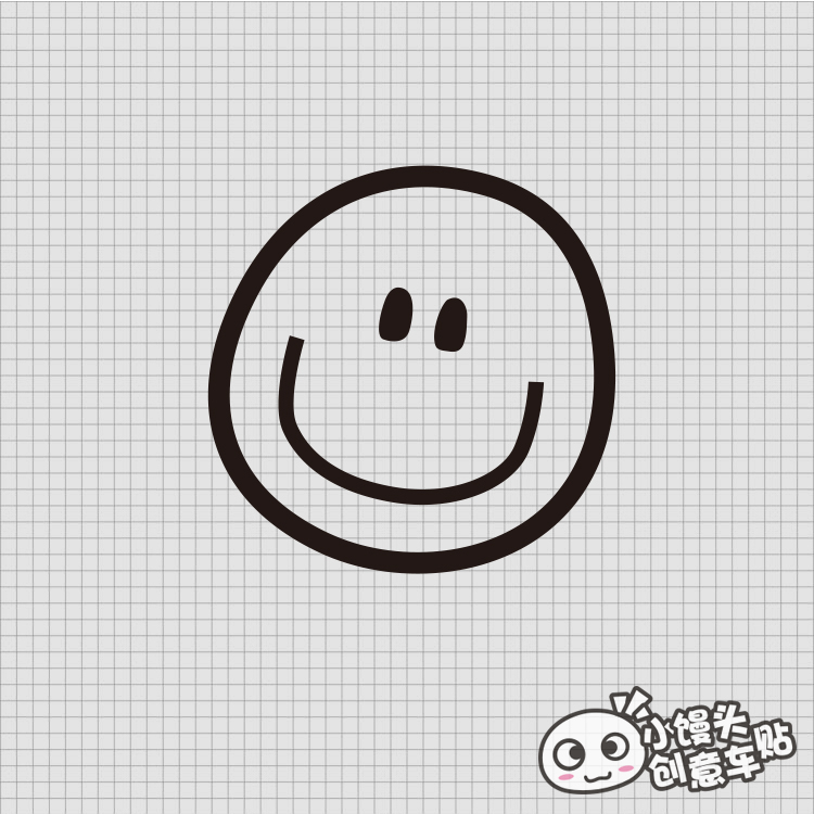 GD微笑应援行李箱贴摩托电动车贴