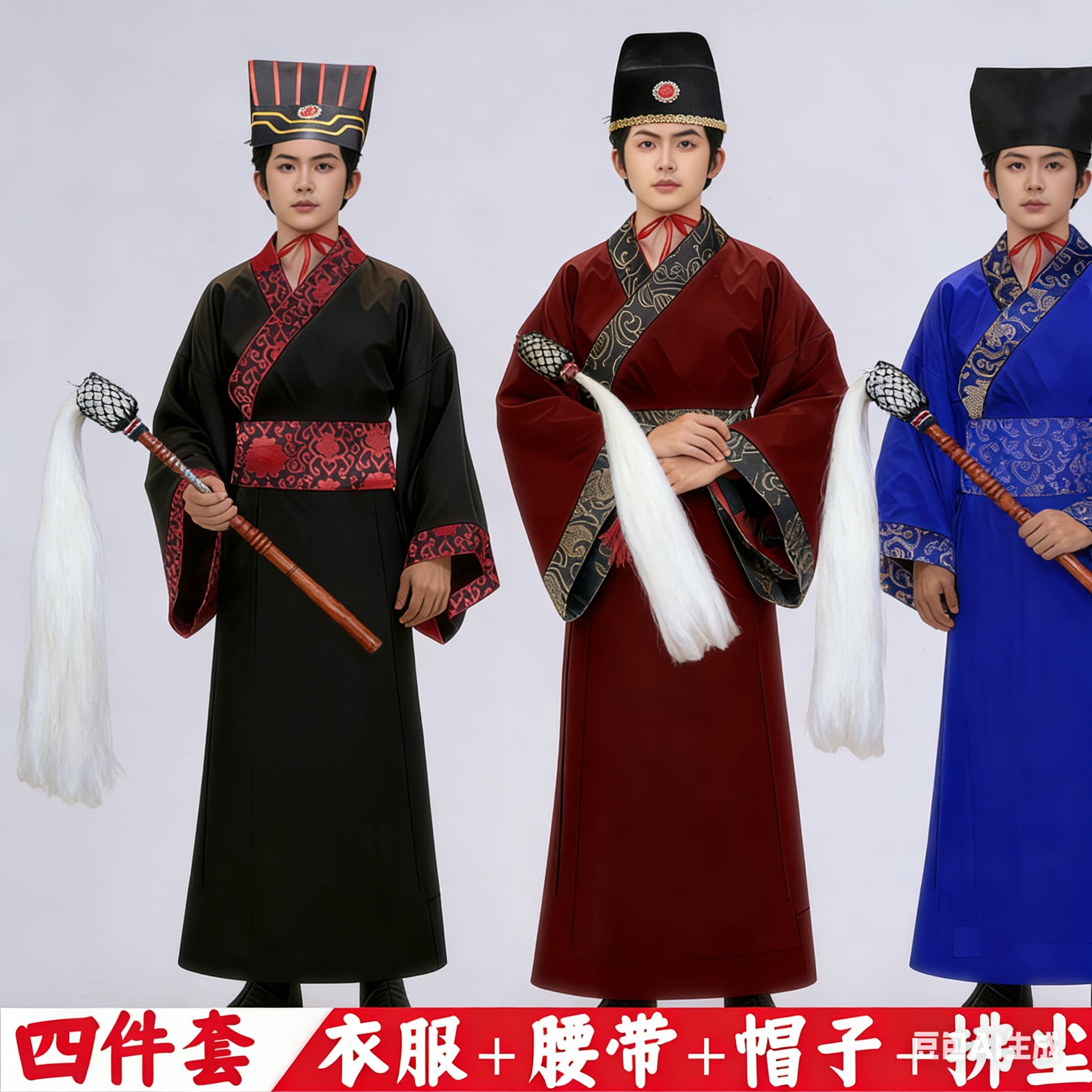 清朝古装太监官服总管太医服装公公大内侍卫男戏服年会舞台演出服
