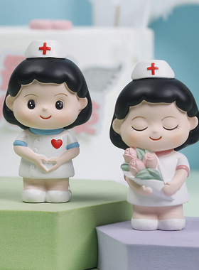 白衣天使护士树脂摆件